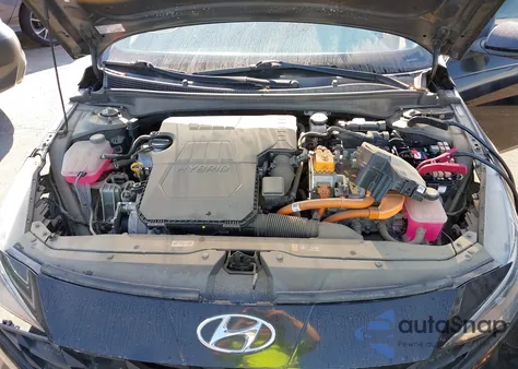 2022 Hyundai Elantra Hybrid Blue z USA, uszkodzony, nr VIN KMHLM4AJ1NU032046